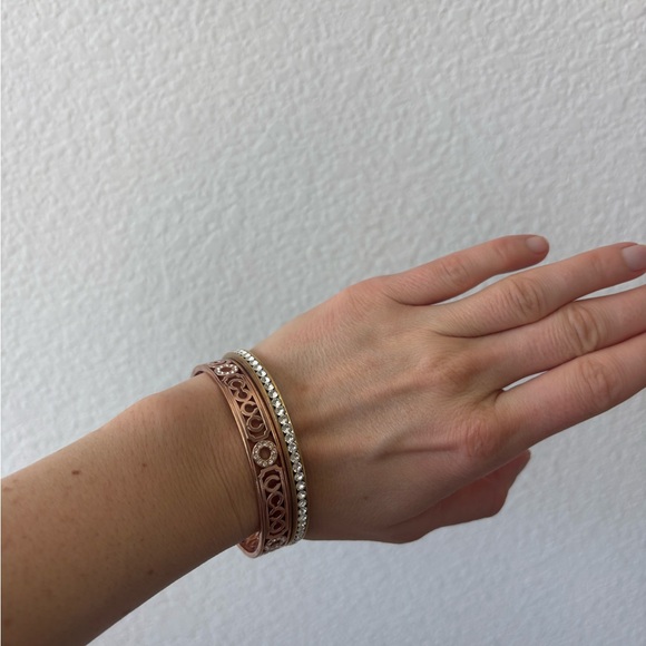 Coach Gold Bangle Bracelets Set - Picture 2 of 6